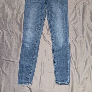 Pilcro by Anthropologie High Rise Legging Jeans Size 27 Light Wash